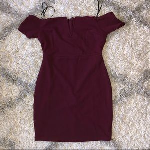 Lulus bodycon off the shoulder dress
